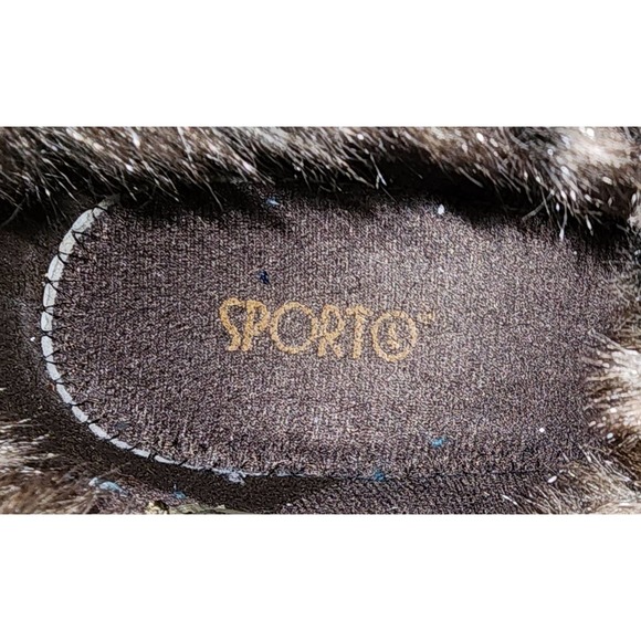 Sporto Holly Suede Winter Ankle Boots Chestnut Brown Faux - Picture 8 of 8